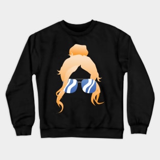 Blond Messy Bun Crewneck Sweatshirt